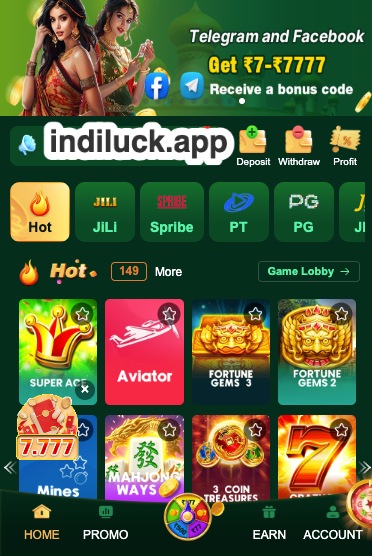 Indi Luck App Cricket Betting Interface